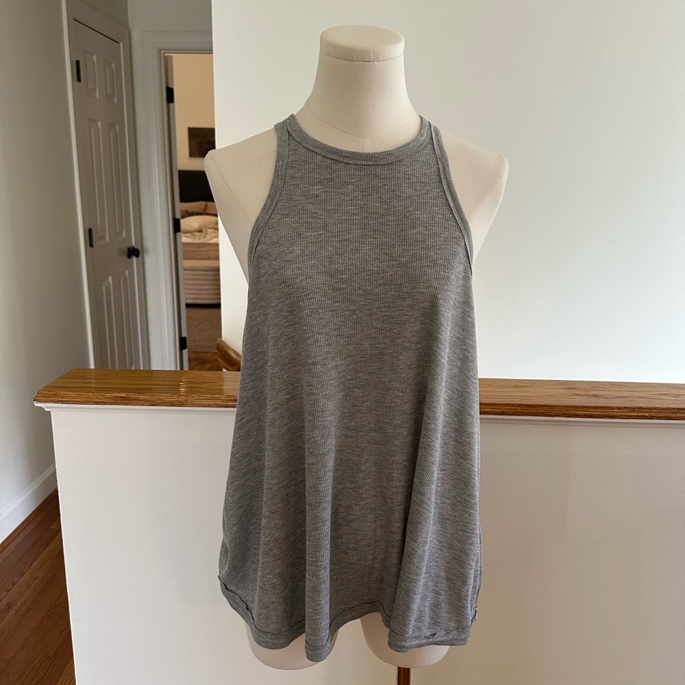 NWOT Free People Intimately Long Beach Tank | Heather Grey | Size S